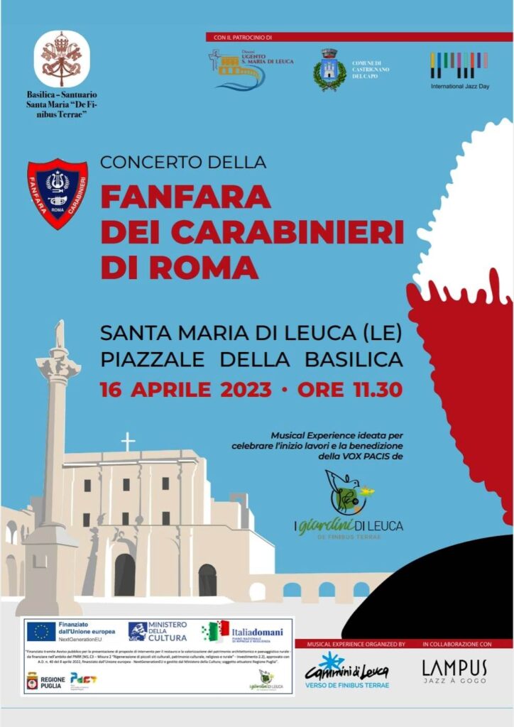 Concerto della Fanfara dei Carabinieri di Roma a Santa Maria di Leuca