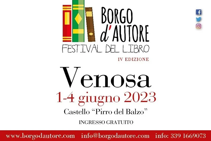 A BORGO D’AUTORE FESTIVAL DEL LIBRO A VENOSA Borgo D’Autore 2023