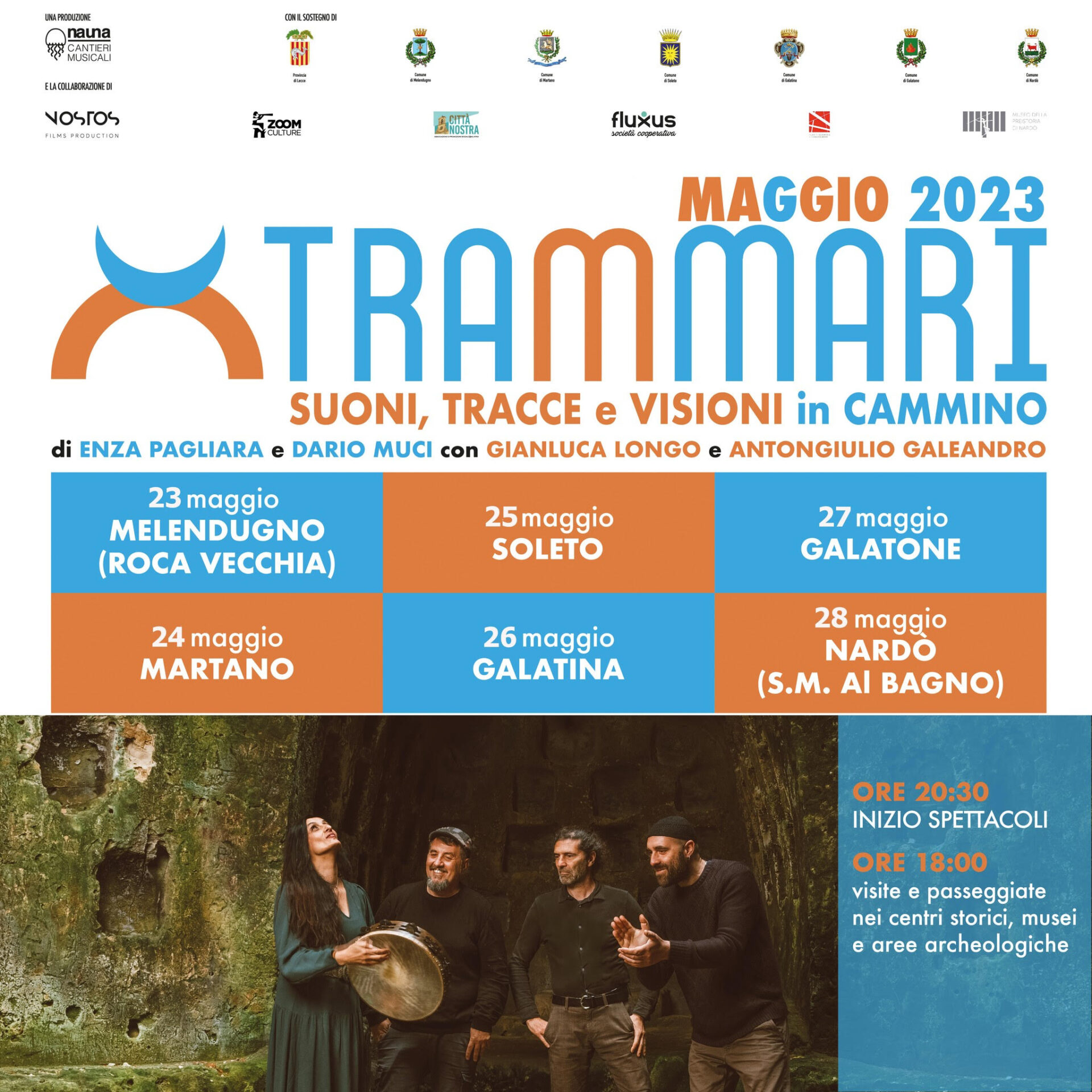 TRAMMARI – Suoni, tracce e visioni in cammino in sei comuni del Salento