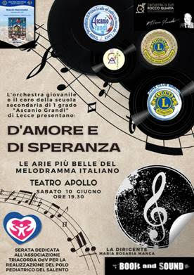 “D’Amore e di Speranza” è il concerto di fine anno  dell’orchestra giovanile e del coro dell’Ascanio Grandi