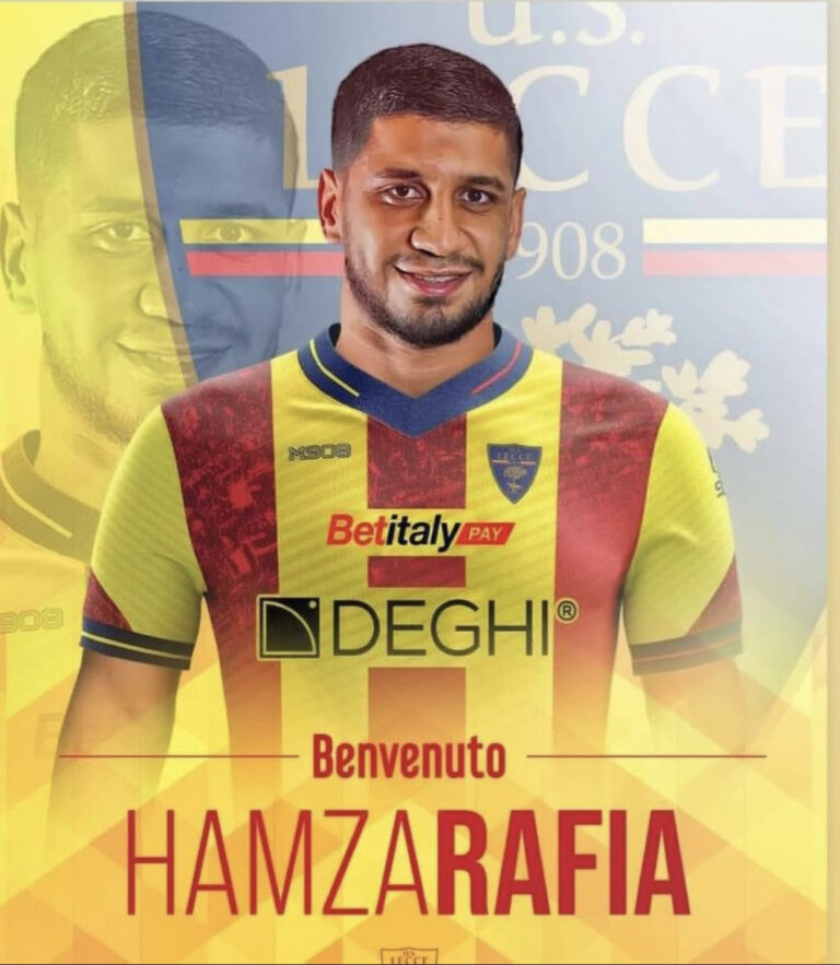 Lecce: ecco Hamza Rafia. Accordo triennale per l’ex Juve