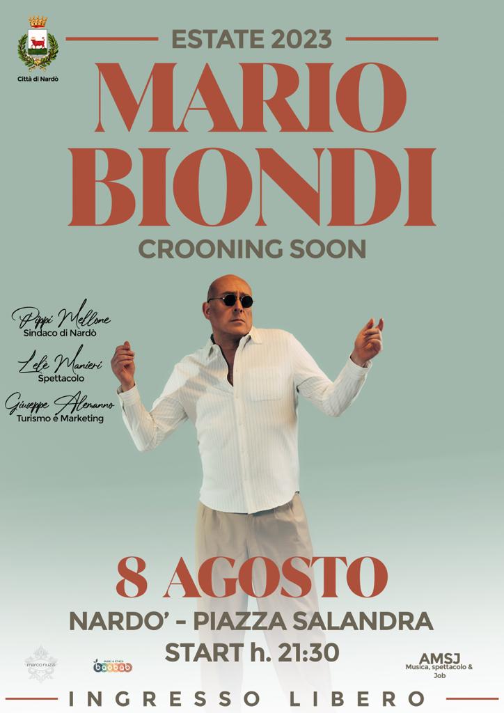 MARIO BIONDI IN CONCERTO IN PIAZZA SALANDRA