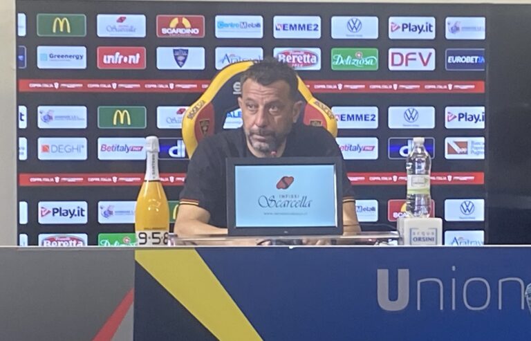 Post match Udinese-Lecce, D’Aversa: “Ottima gara a parte il blackout di inizio ripresa, contento della reazione”