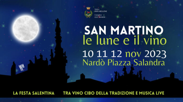 Nardò, San Martino le lune e il vino. Appuntamento in piazza Salandra venerdì 10, sabato 11 e domenica 12 novembre