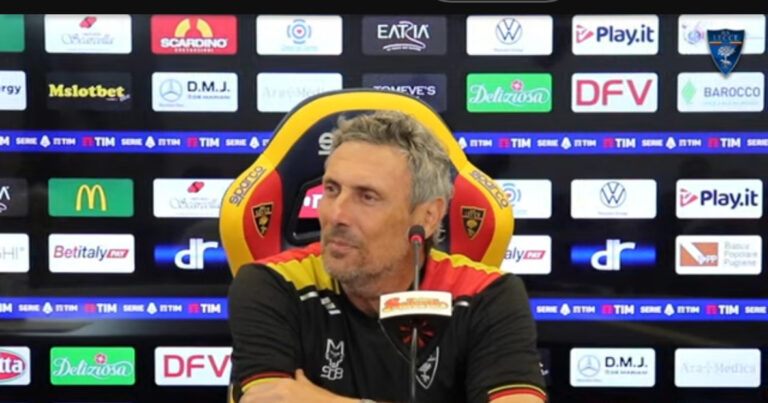 Post match Sassuolo-Lecce, Gotti: “Ottimi segnali dal gruppo. Tra Krstovic e Piccoli cooperazione”