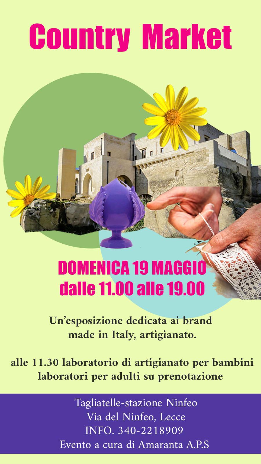 Country Market a Tagliatelle: appuntamento domenica 19 maggio