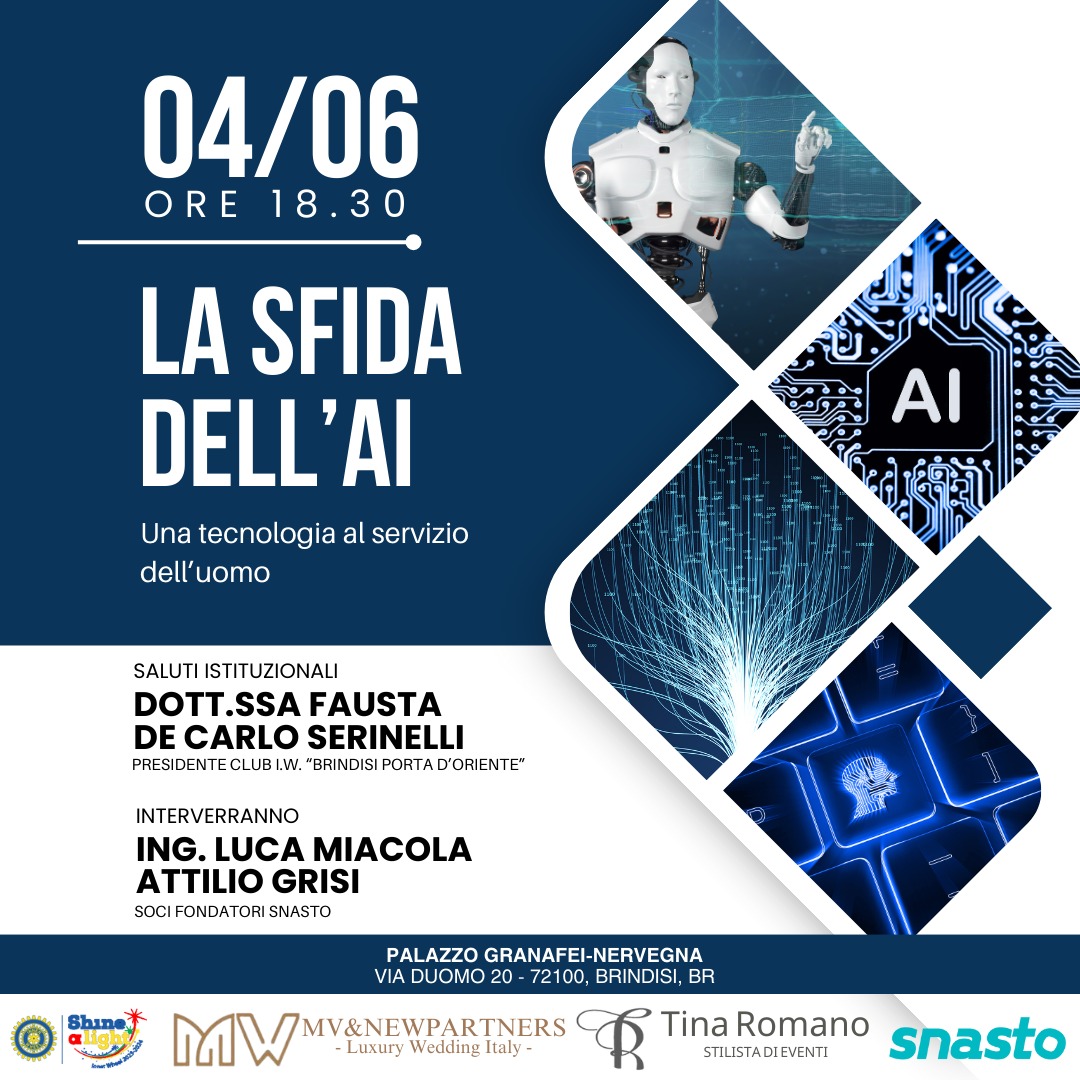 La sfida dell’Intelligenza artificiale: martedì 4 giugno il convegno a Brindisi