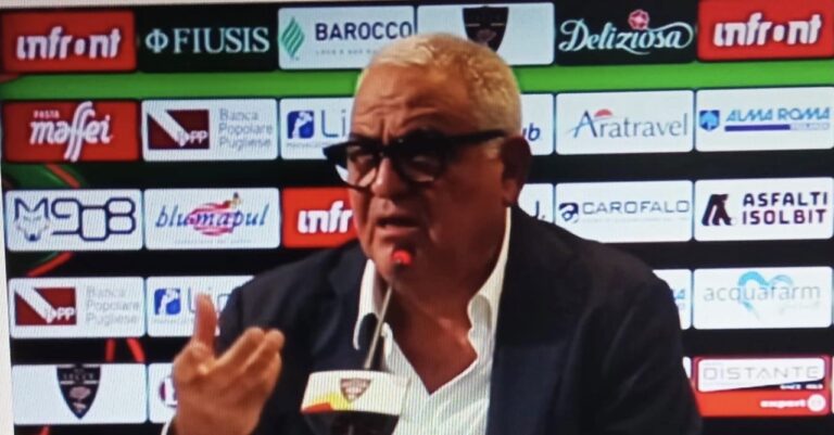 Lecce, Corvino: “Manca il vice Krstovic. Voi come ve lo aspettate: meglio, peggio o uguale?”