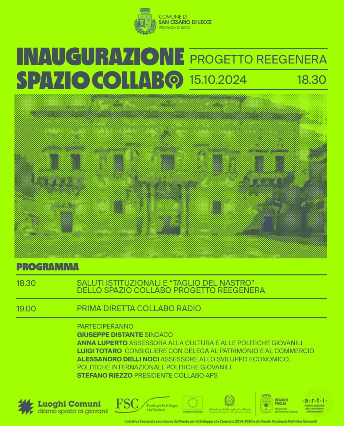 Spazio Collabo apre ufficialmente il 15 ottobre a San Cesario: workshop, web radio e podcast a contatto con la comunità