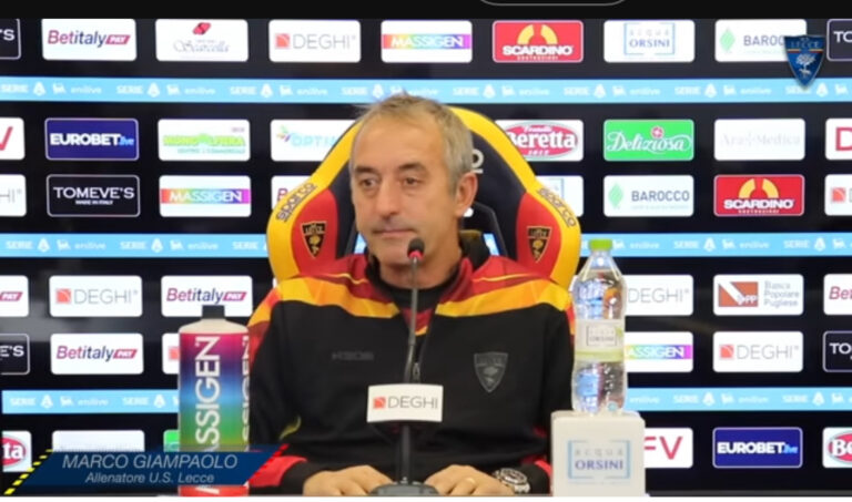 Post match Lecce-Juve, Giampaolo: “Ci godiamo questa serata e questa presentazione “