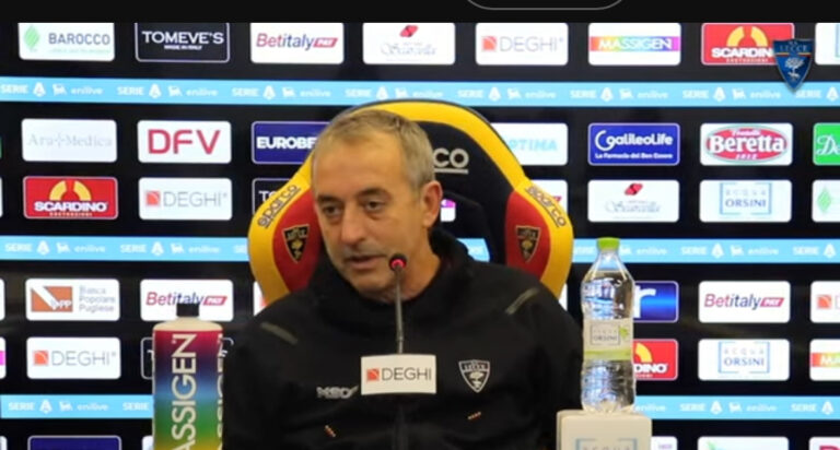 Post match Lecce-Monza, Giampaolo: “Partita pesante e tre punti importantissimi”