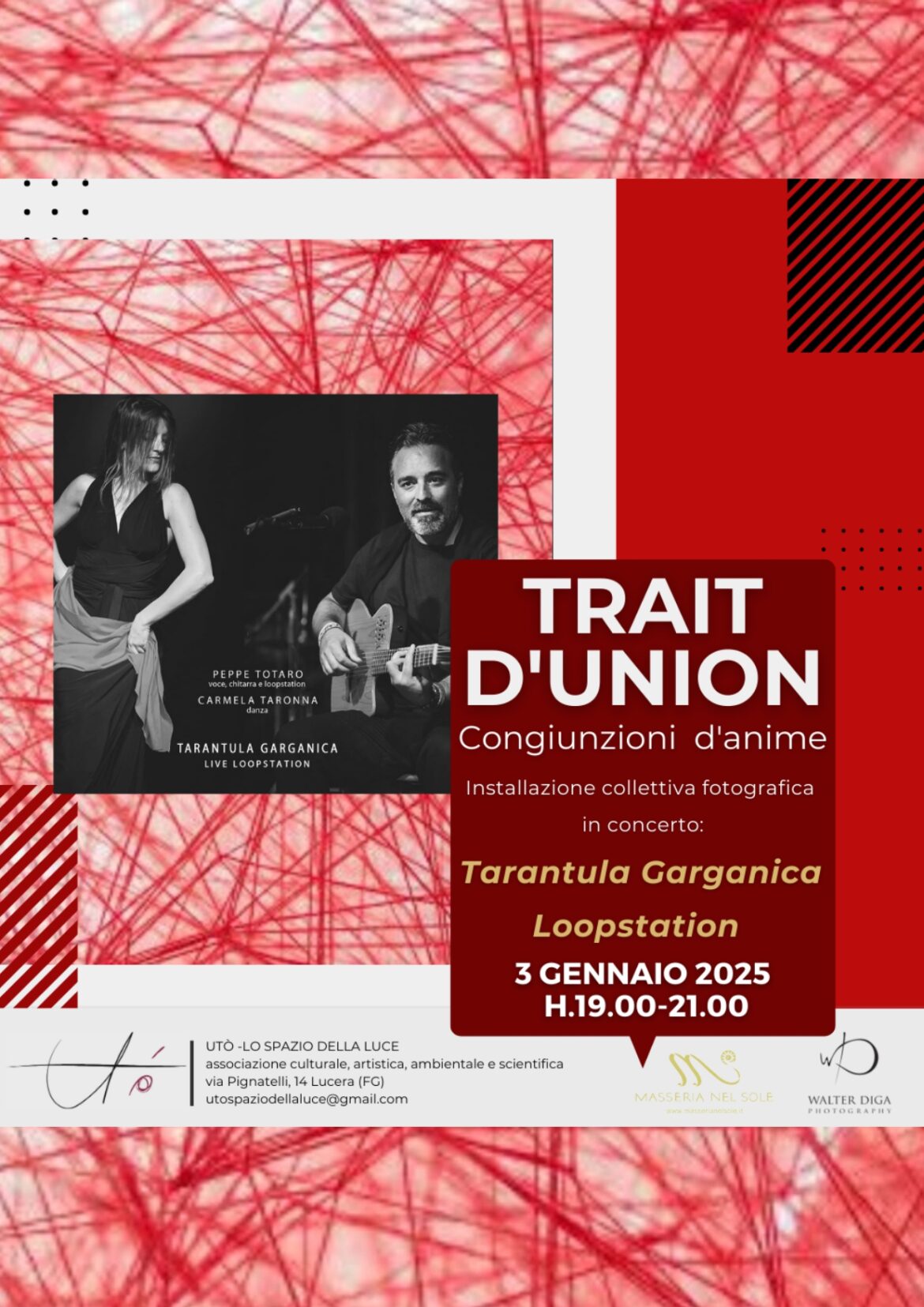 MUSICA “TRAIT D’UNION” COI TARANTULA GARGANICA