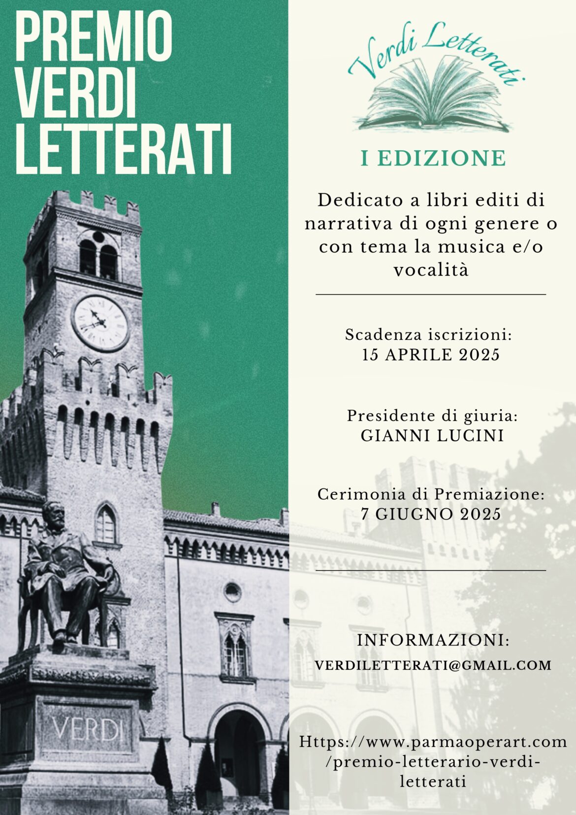 I EDIZIONE Premio VERDI LETTERATI