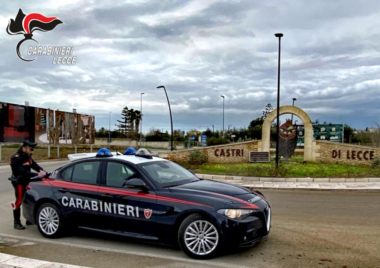 Castrì di Lecce: Carabinieri arrestano presunto spacciatore