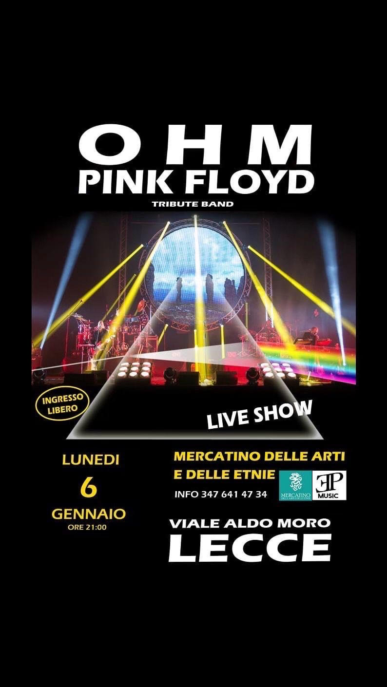 Ohm Pink Floyd in concerto al Mercatino delle Arti e delle Etnie