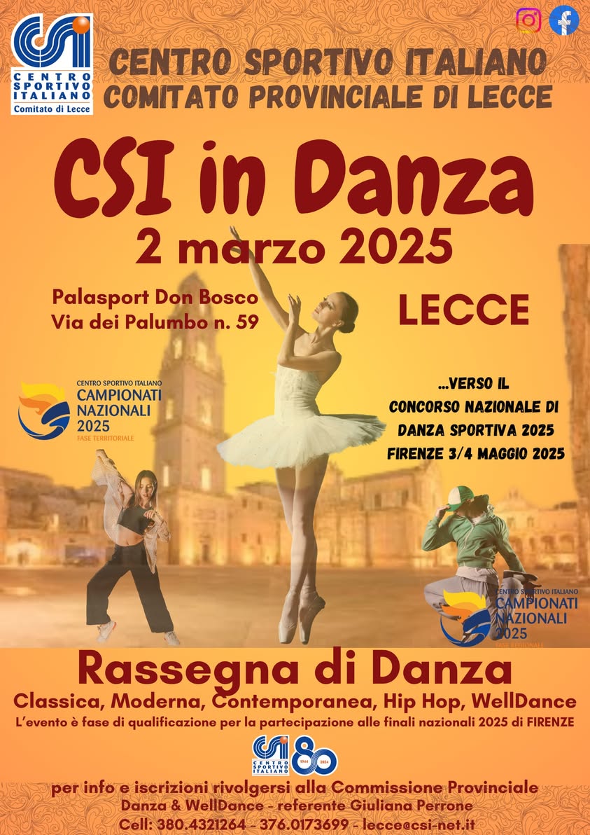 Torna a LECCE “CSI in DANZA”