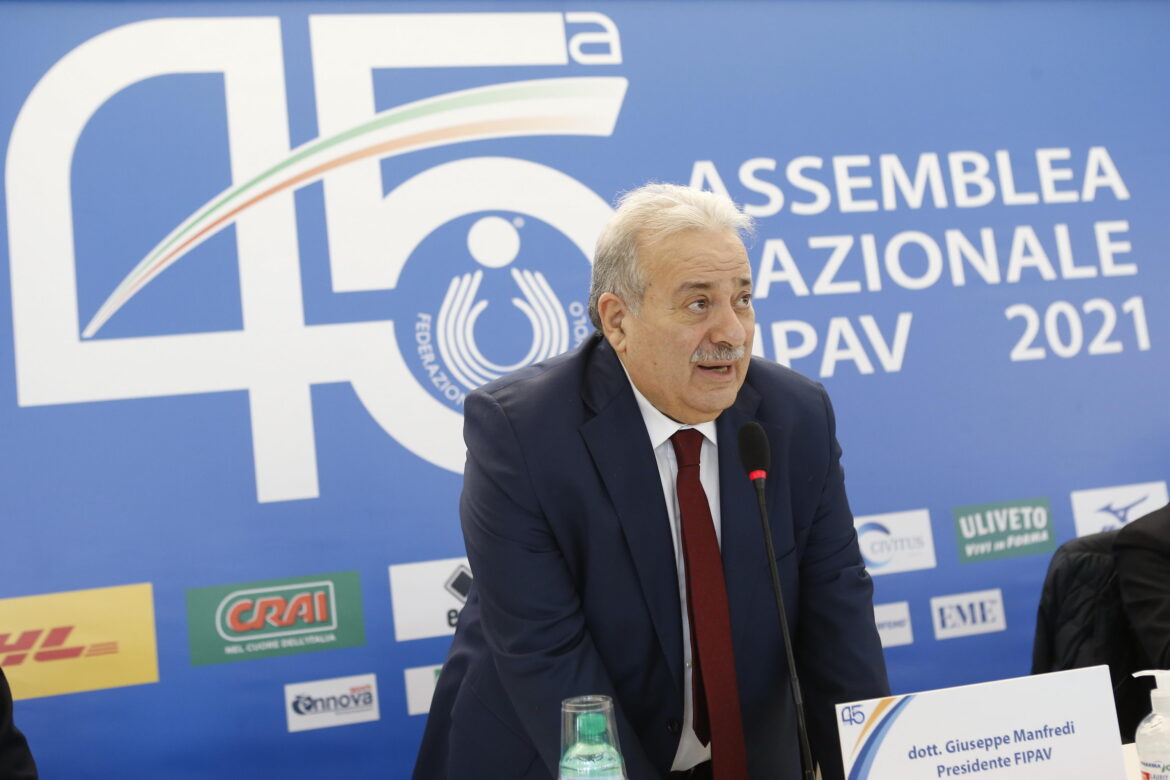 FIPAV – Nel week end a Rimini l’Assemblea FIPAV, per Manfredi sarà il secondo mandato da Presidente