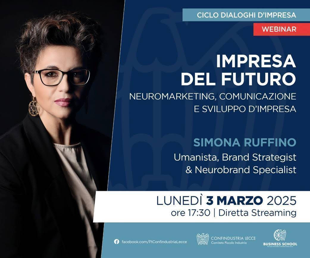 Webinar “Impresa del Futuro: Neuromarketing, Comunicazione e Sviluppo d’Impresa”